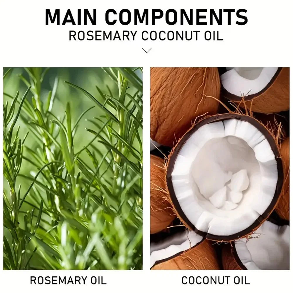 Huile pour cheveux romarin & noix de coco