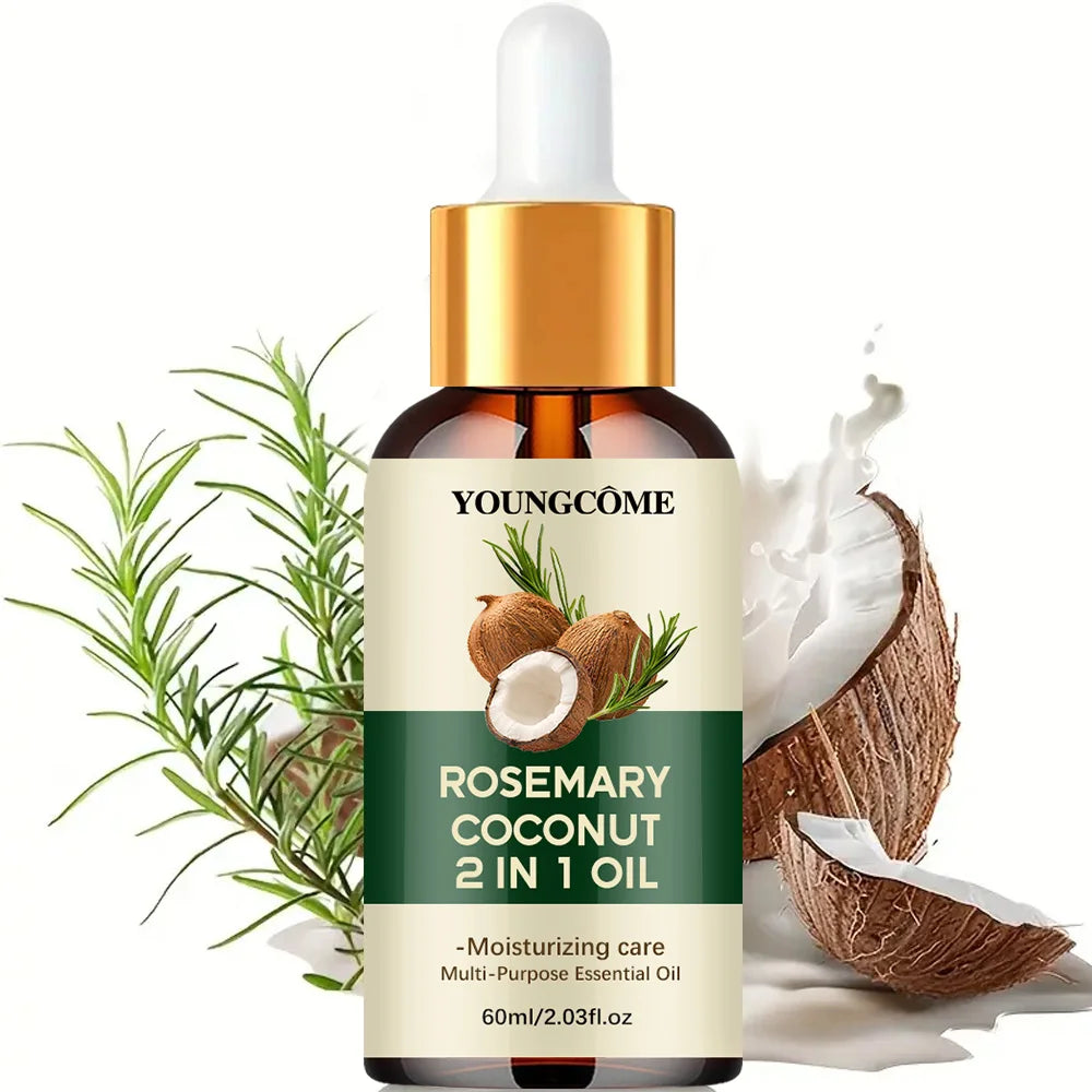 Huile pour cheveux romarin & noix de coco